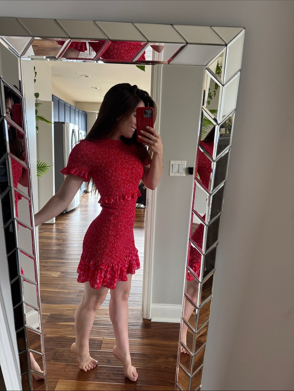 Likely Red Ruffled Mini Dress - Picture 2 of 3